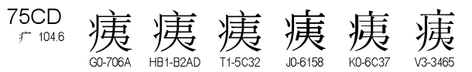 U+75CD